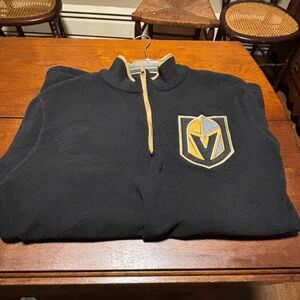 Station Casinos Vegas Golden Knight Black 1/4 Zip Pullover Size XL